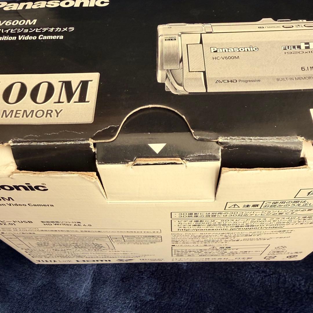 【SD付】Panasonic HC-V600M ビデオカメラ フルHD 箱付き