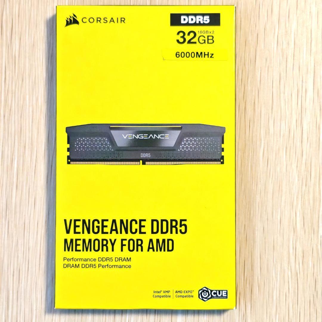 メモリー CORSAIR DDR5 VENGEANCE 32GB 16GBx2