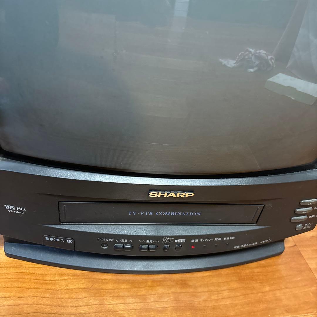 壊れているジャンク　SHARP VT-14M40 テレビ・VTRコンビネーション