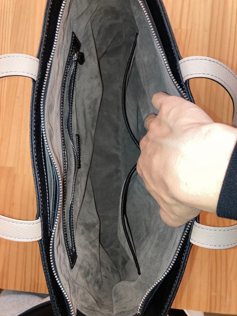 ユナイテッドアローズ　トートバッグ　合皮　黒