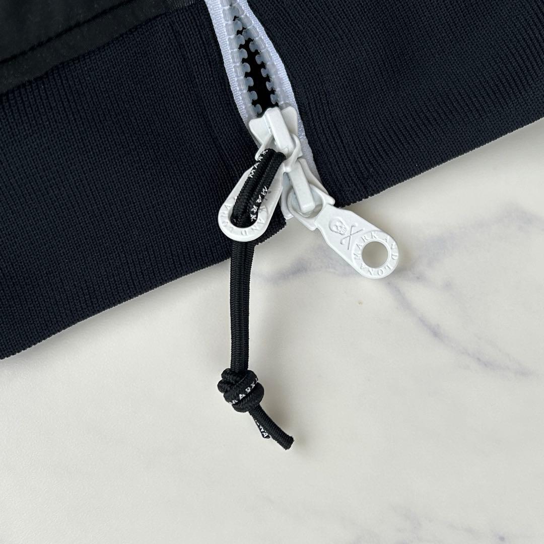 極美品 マークアンドロナ ジップアップパーカー フード ゴルフ ダブルジップ