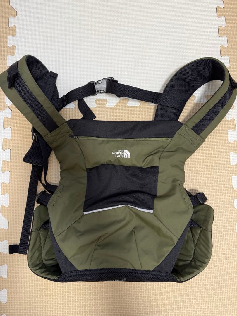 【美品】THE NORTH FACE 抱っこ紐 オリーブグリーン　ポーチ付き
