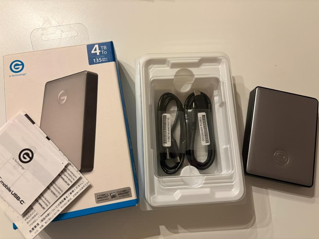 G-Technology ポータブルHDD 4TB G-DRIVE