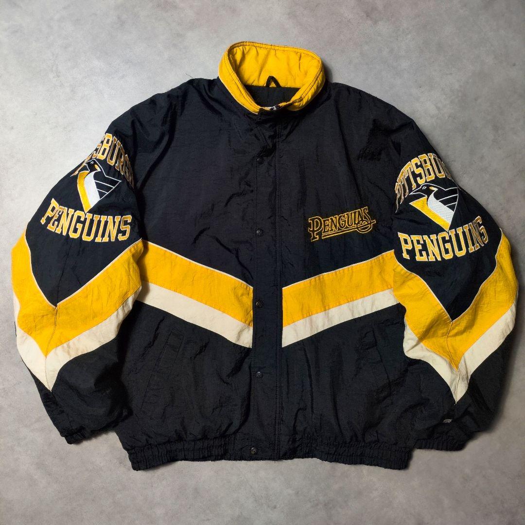 最終価格 90s STARTER 刺繍 PENGUINS 中綿 ブルゾン XL