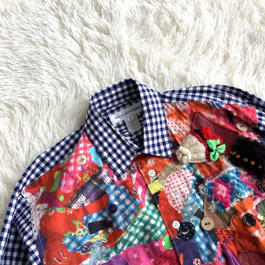 COMME des GARCONS SHIRT パッチワーク プリント 希少