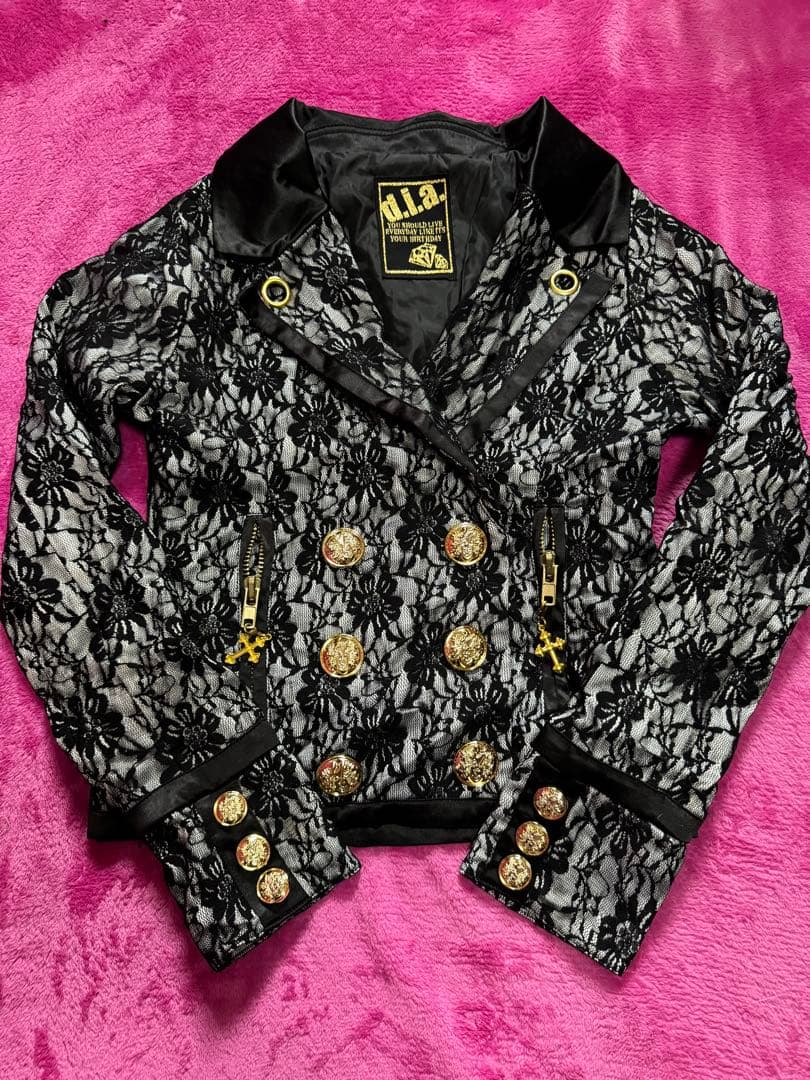 d.i.a. レースダブルブレストジャケット