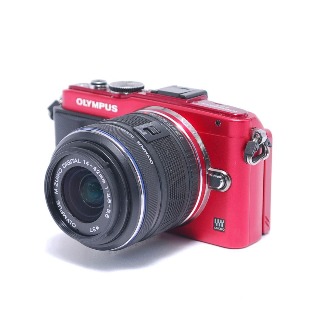 ❤即購入1000円OFF❤OLYMPUS PEN E-PL6 REDレンズキット