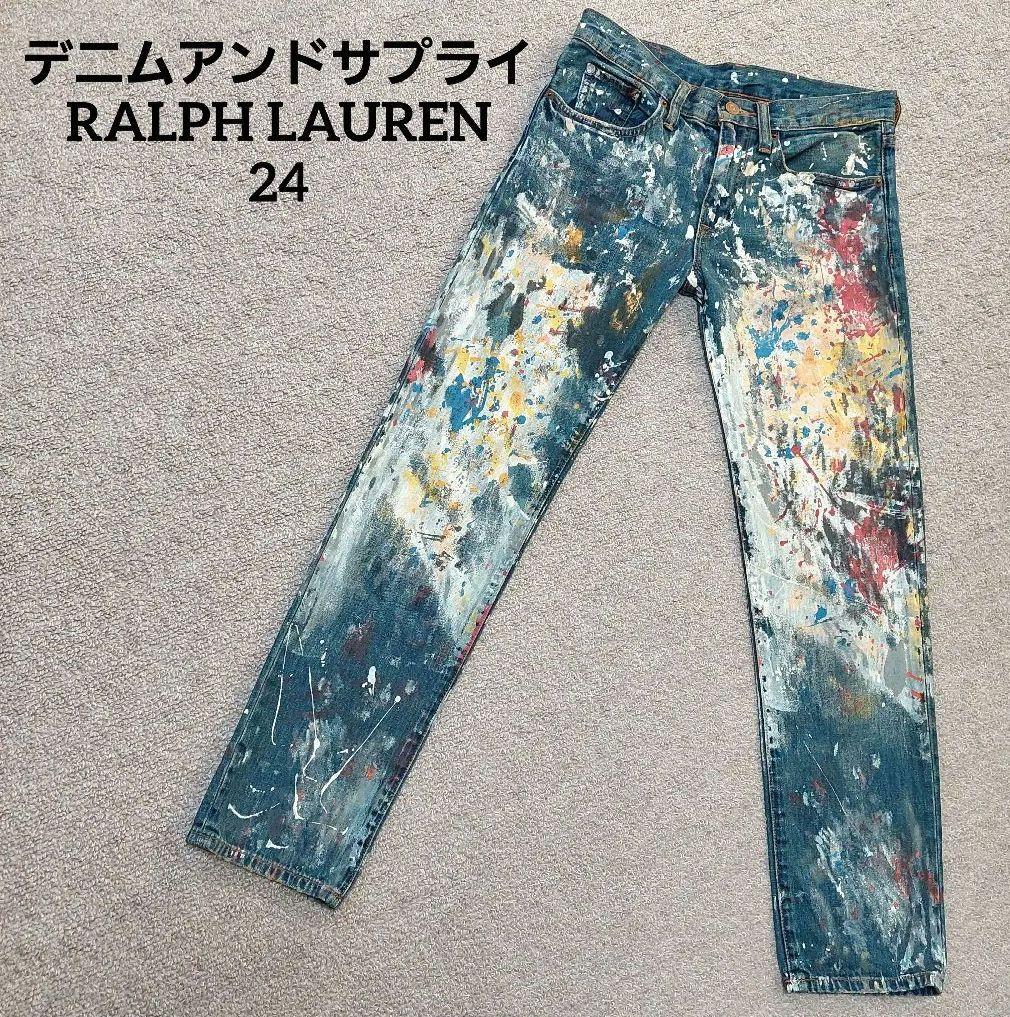 DENIM&SUPPLY RALPH LAUREN ペンキ デニム　24　美品