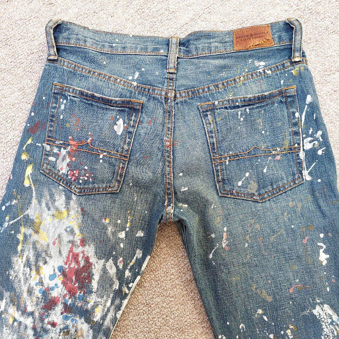 DENIM&SUPPLY RALPH LAUREN ペンキ デニム　24　美品
