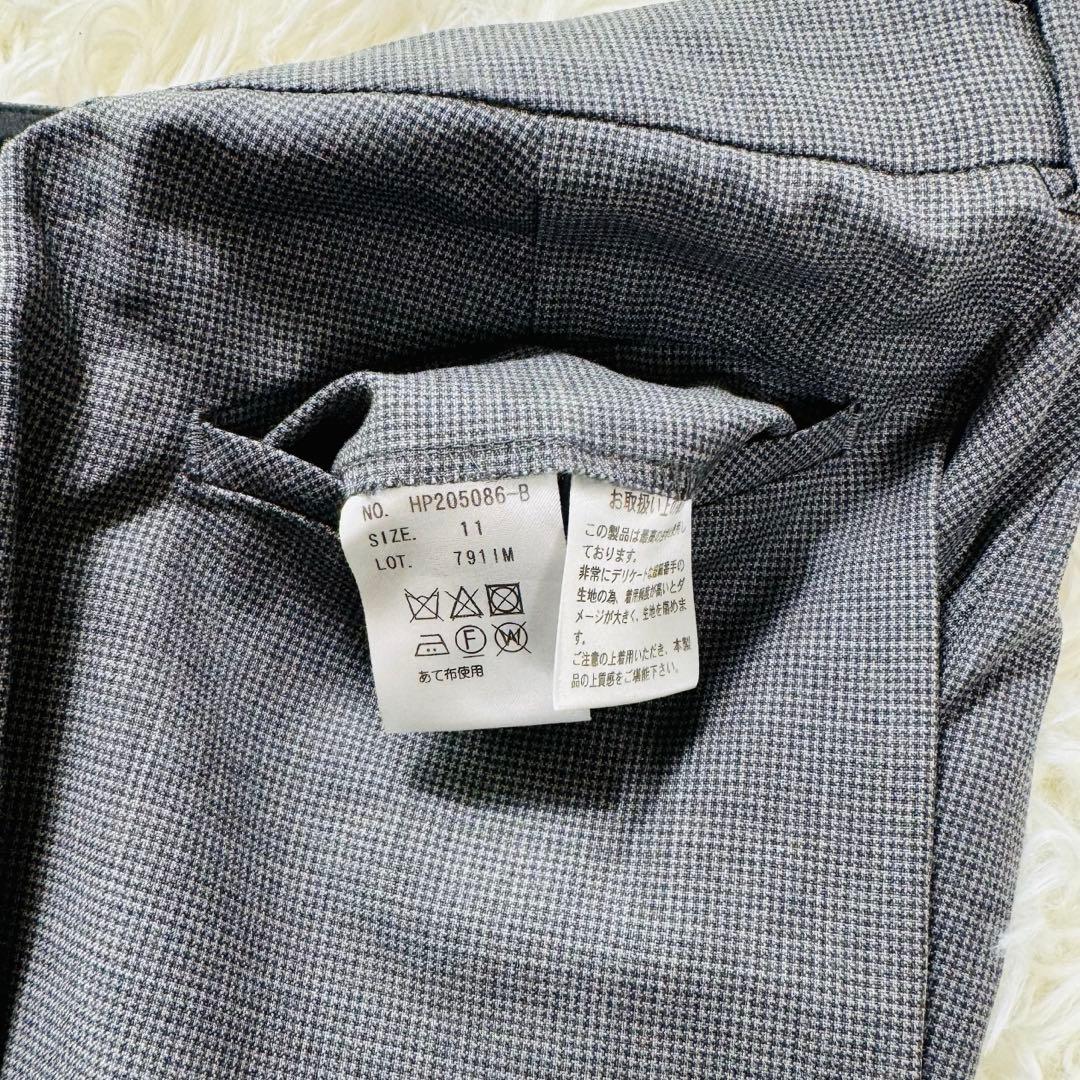 【極美品】ヒルトン REDA レディース セットアップ Lサイズ グレー 背抜き