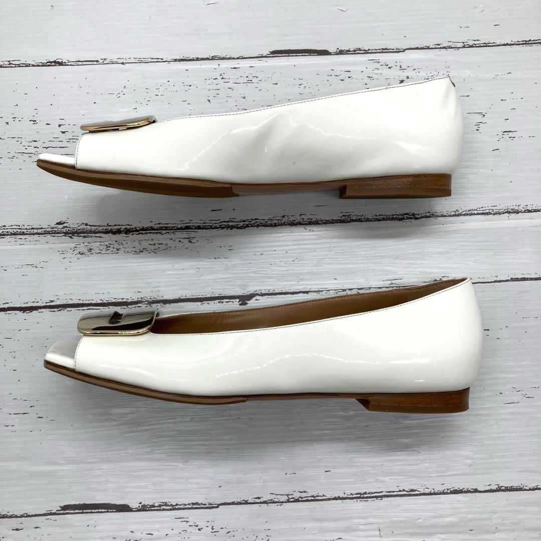 極美品❣️ PELLICOペリーコパンプスレディースブランドホワイト24㎝