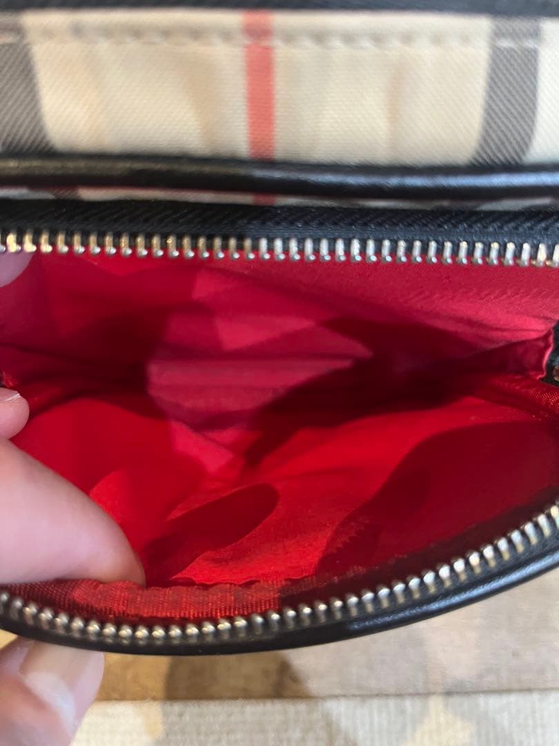 BURBERRY チェック柄ショルダーバッグ