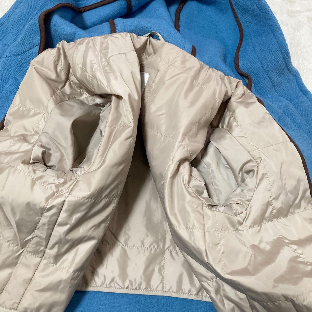 【美品】OLD ENGLAND クラシック ダッフルコート ヘリンボーン ブルー