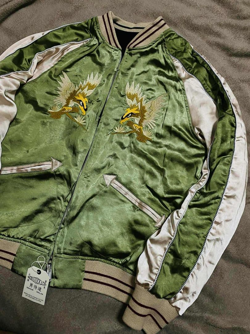 未使用 2面用 NON STOCK & CO 別珍 虎鷲 限定 スカジャン 美品