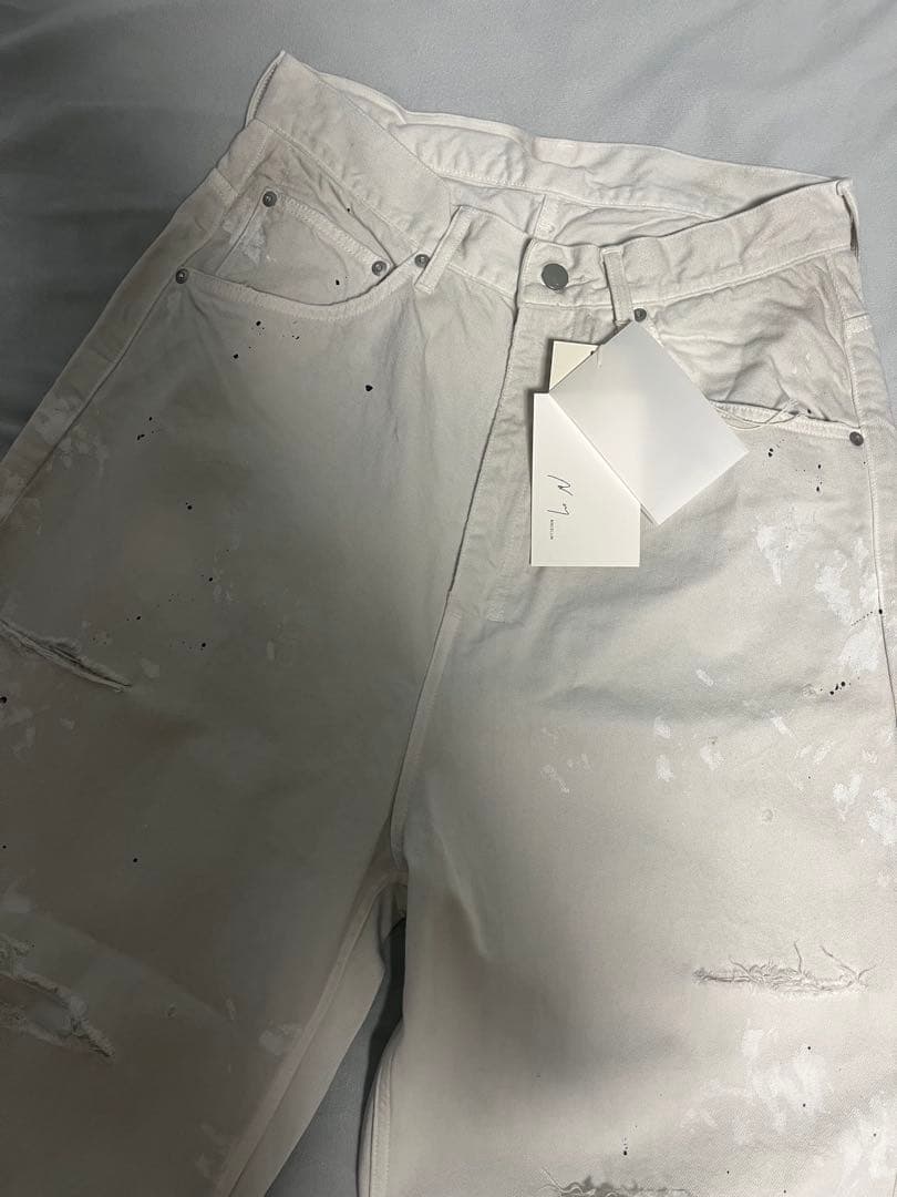 パンツ ANCELLM DAMAGE WIDE 5P DENIM PANTS