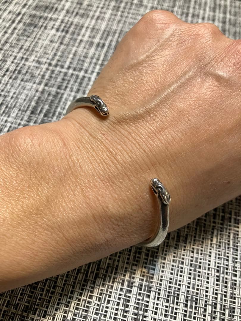 美品　クロムハーツ　ダブル　ドッグスキニー　バングル　ブレスレット　2006