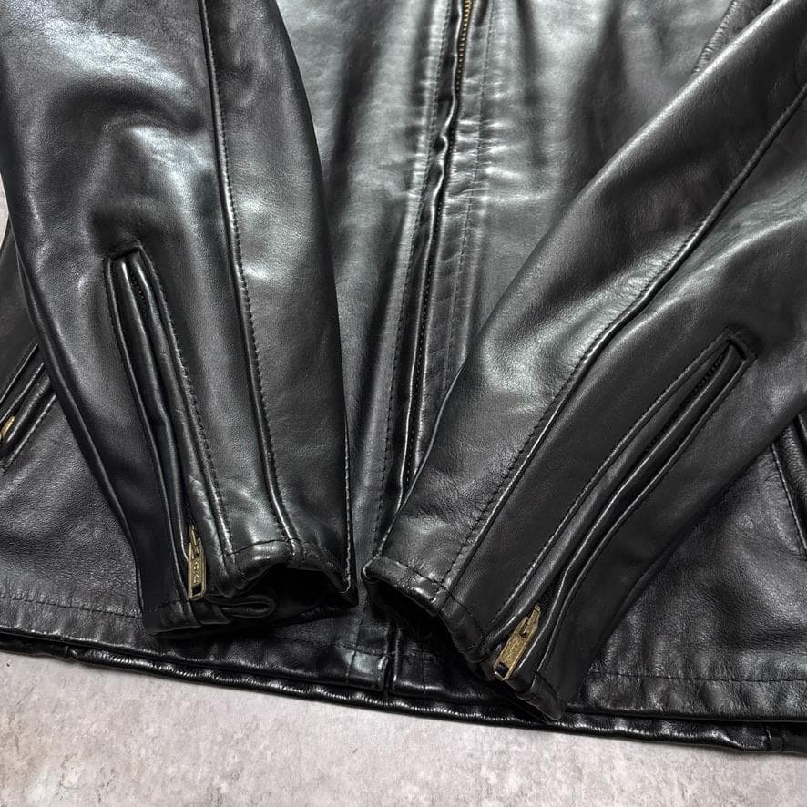 ショット 441PP ライナー 襟付 シングルライダース レザージャケット 36