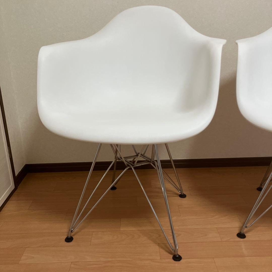 リプロダクト　イームズ　アーム　シェルチェア　ホワイト　2脚セット