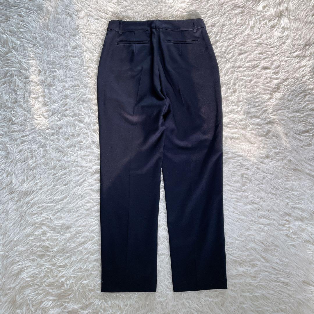 【ナチュラルビューティーベーシック】ノーカラージャケット パンツ セットアップM