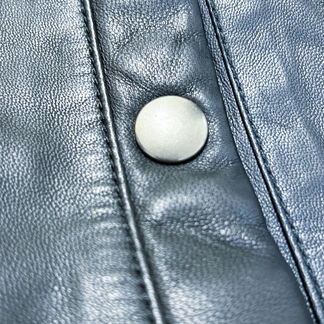 超美品✨ DIESEL BLACK GOLD ラムレザー MA-1 52