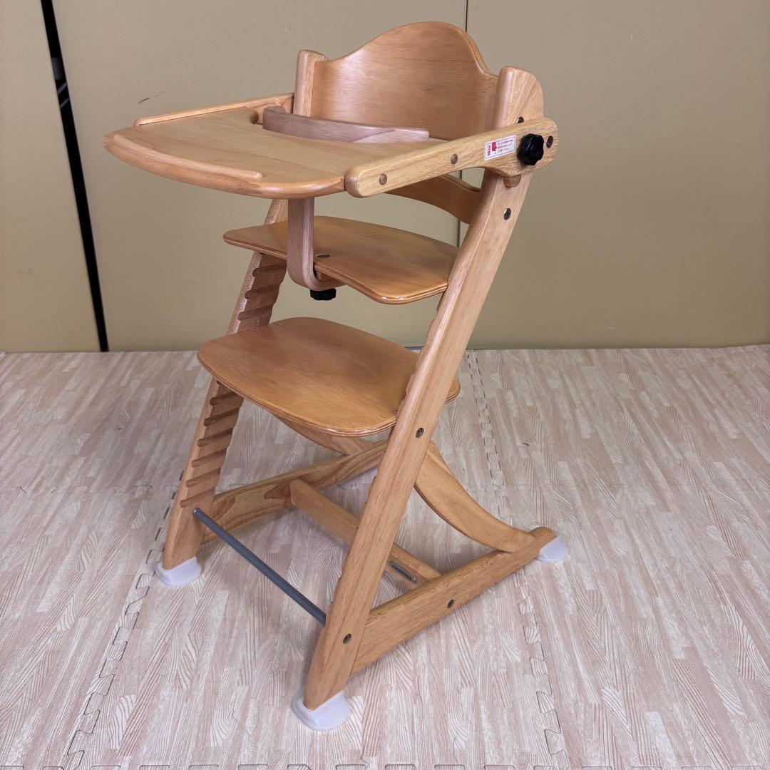 除菌清掃済　☆美品☆　大和屋　すくすくスリムフィットチェア　テーブル＆ガード付