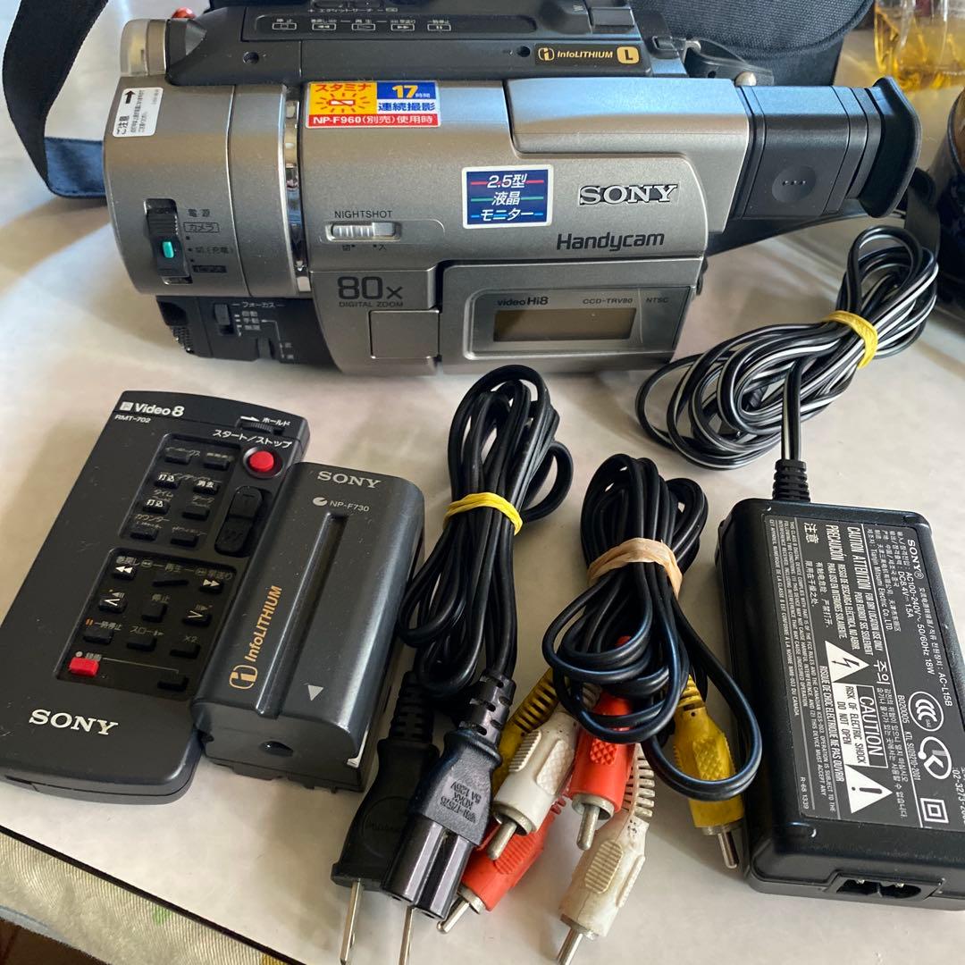 SONY VideoHi8ビデオカメラ　CCD-TRV80 ①