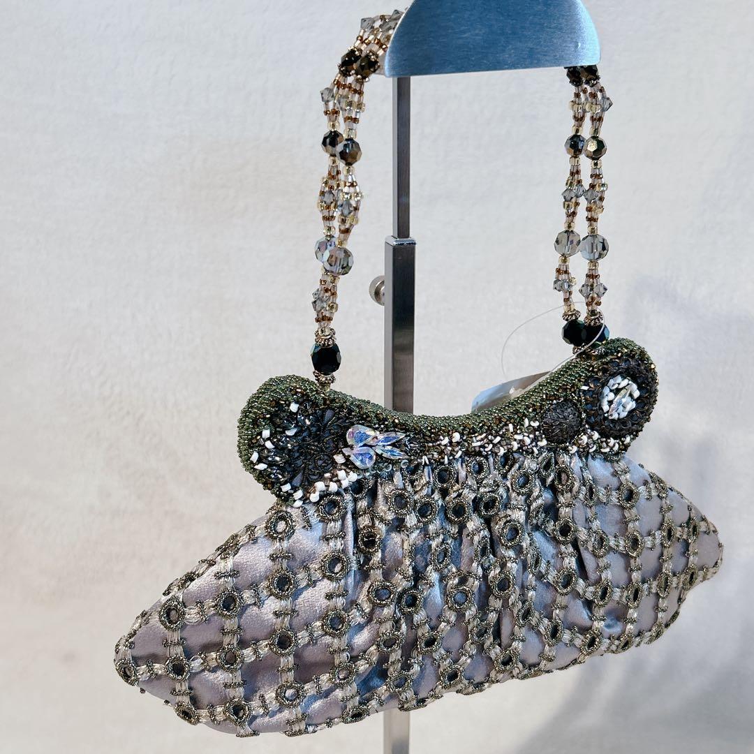 希少 新品タグ付き bagteria バグテリア ビーズ刺繍バッグ Y2K