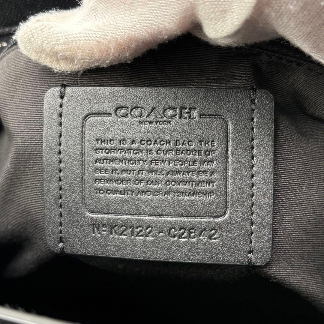 【未使用級】コーチ ベケット ビジネス トートバッグ 2way レザー ブラック