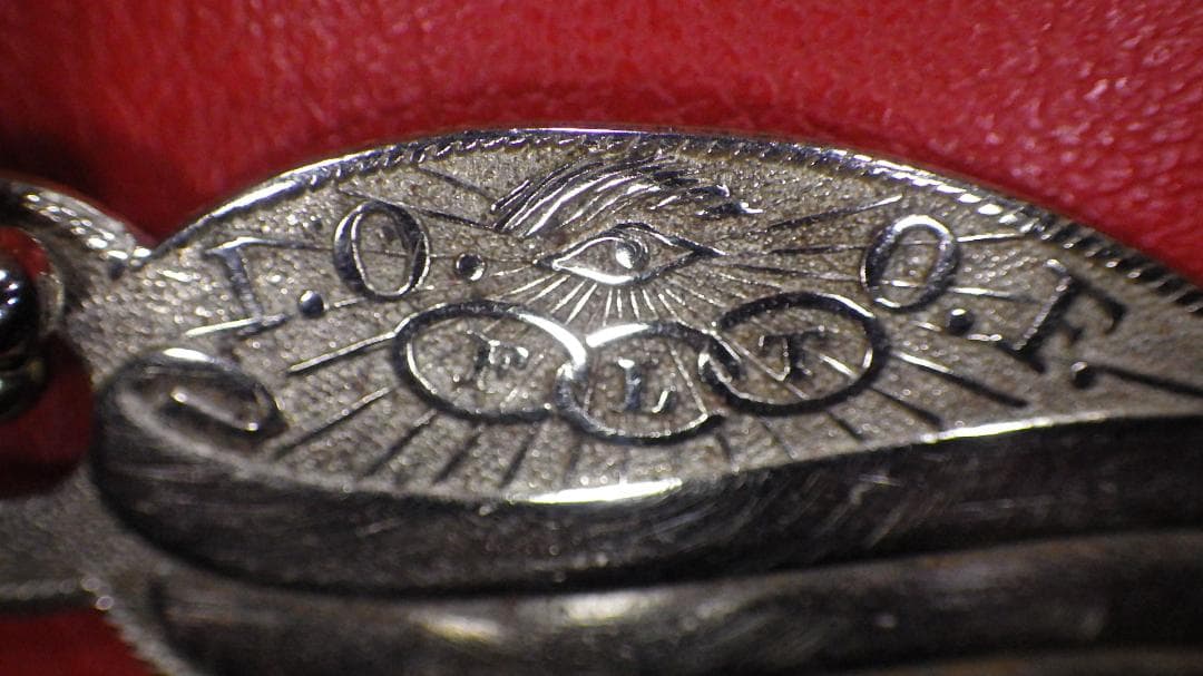 20'S★オッドフェローズ★ビンテージ★タグ★9★キーホルダー★フリーメイソン