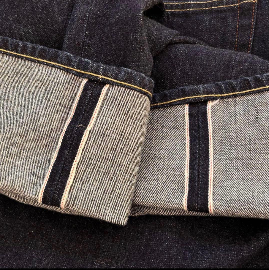 美品F.A.T. デニム FATサイズ 赤耳 セルヴィッチ ワイドテーパード