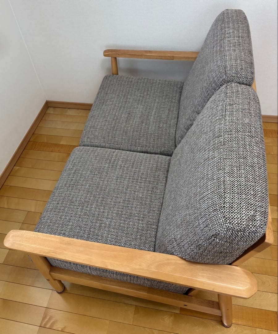 【ニトリ】ソファ 2人掛け 布張り 木製フレーム マイス