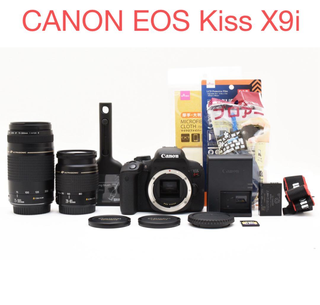 一眼レフカメラ CANON EOS Kiss X9i標準&望遠ダブルレンズセット