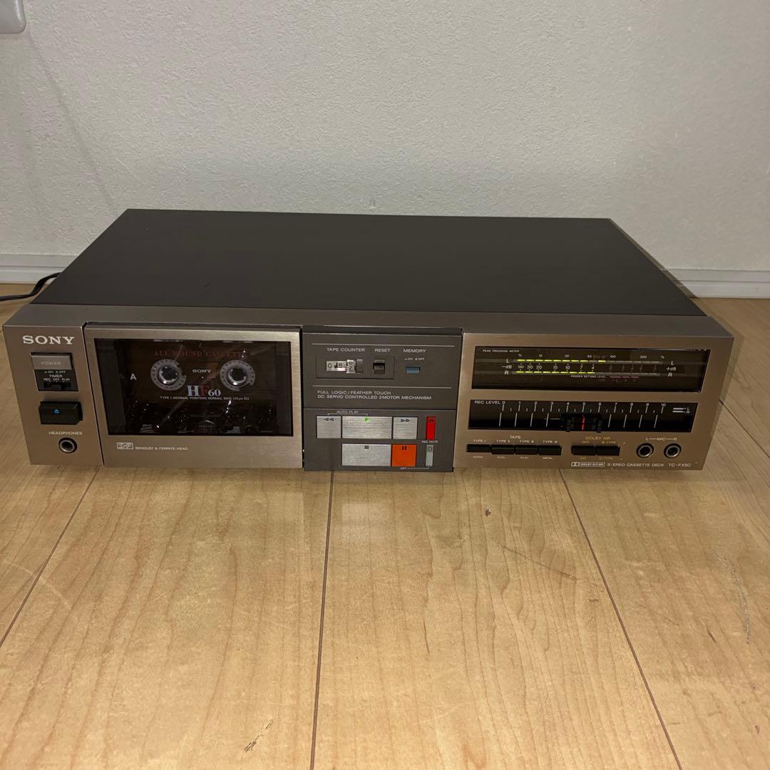 貴重な動作品！Sony ステレオカセットデッキSony TC-FX50 日本製
