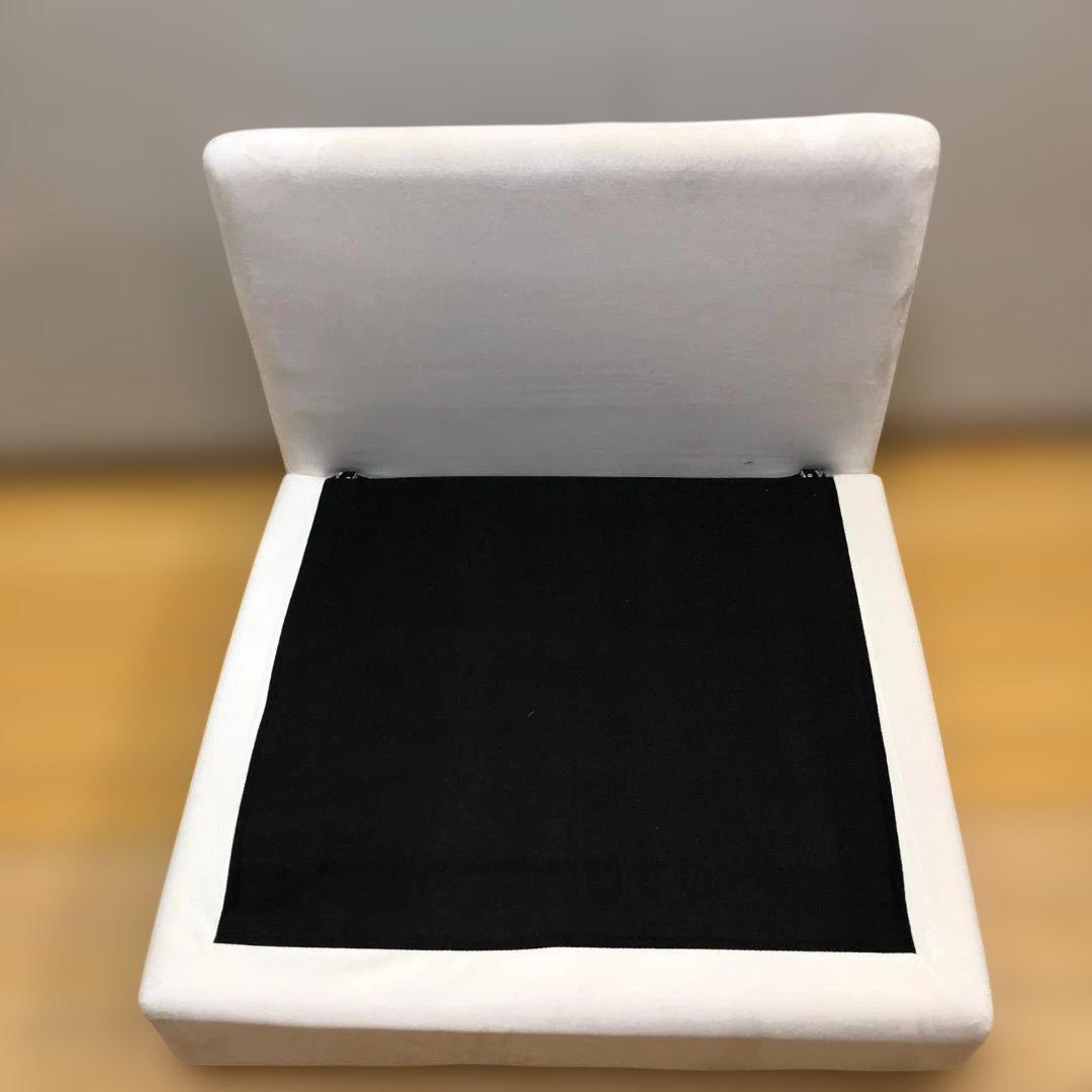 送料無料 美品 イーナ Ehre 一人掛けソファ スエード調 51113