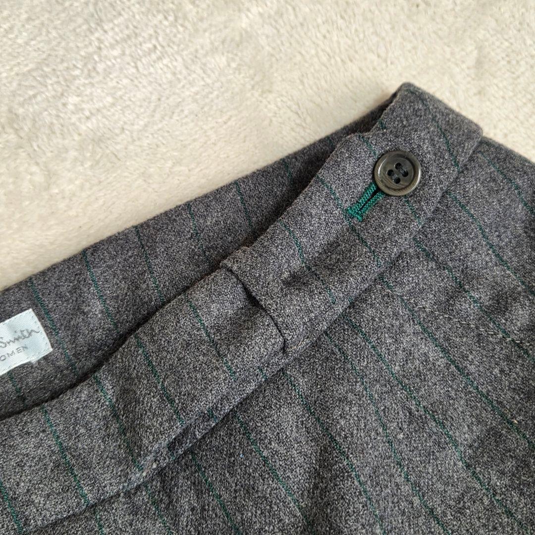 ポールスミスパンツスーツ　セットアップ　タック付きワイドパンツ