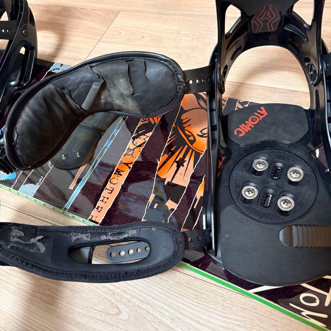 ATOMIC スノーボード 4点セット 板+ビンディング+ブーツ+ケース