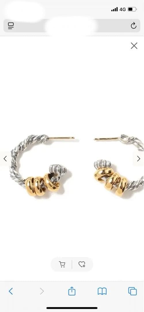 Bill wall leather フープピアスsmall