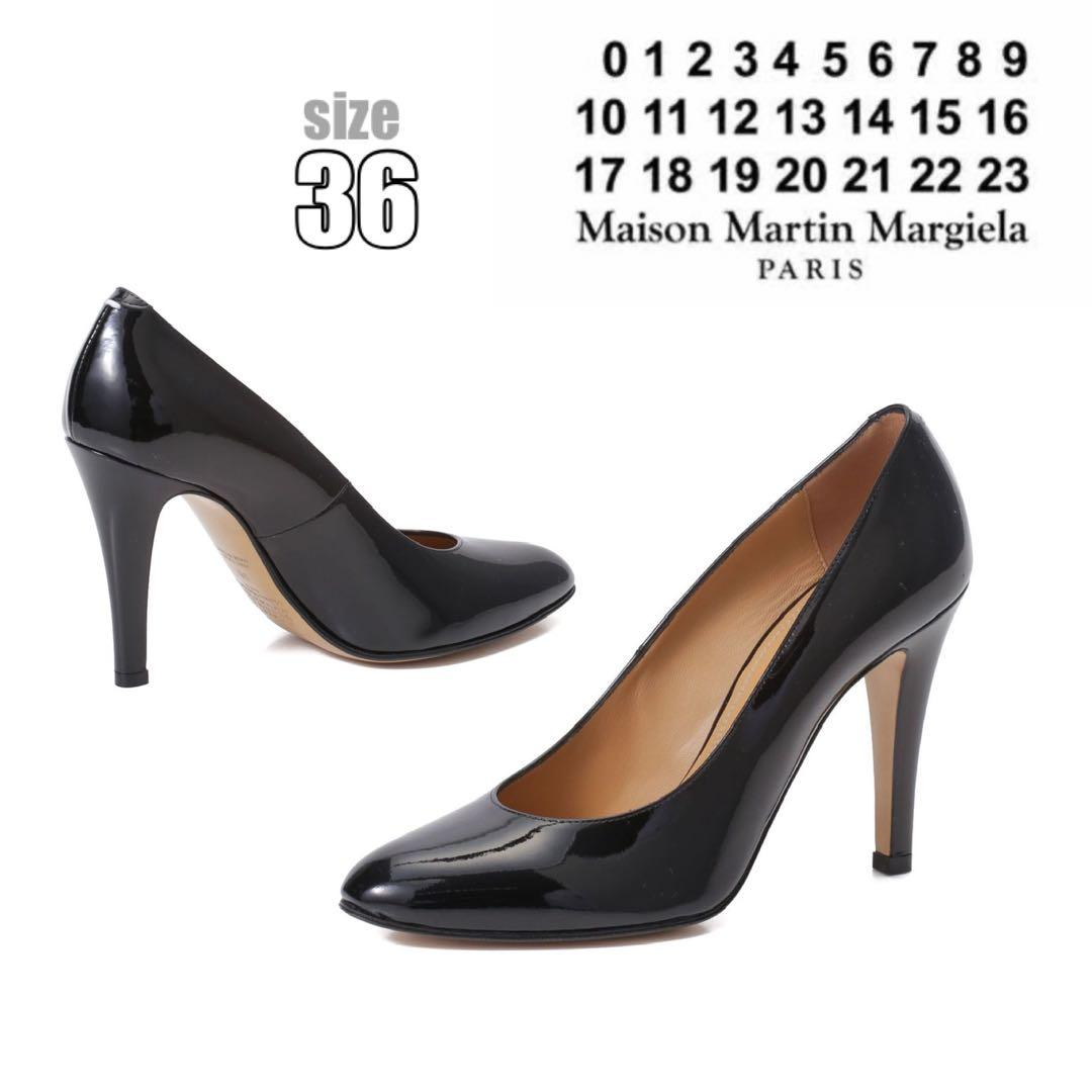 新品 定価12.6万円 MARGIELA マルジェラ パンプス 36 ブラック