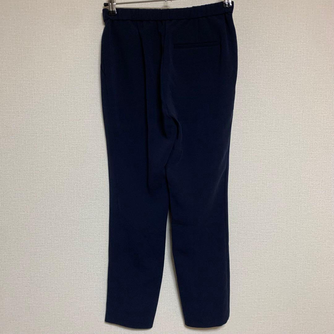 【大人気】セオリー　0 パンツスーツ　3点セット　ネイビー　ノーカラー　現行