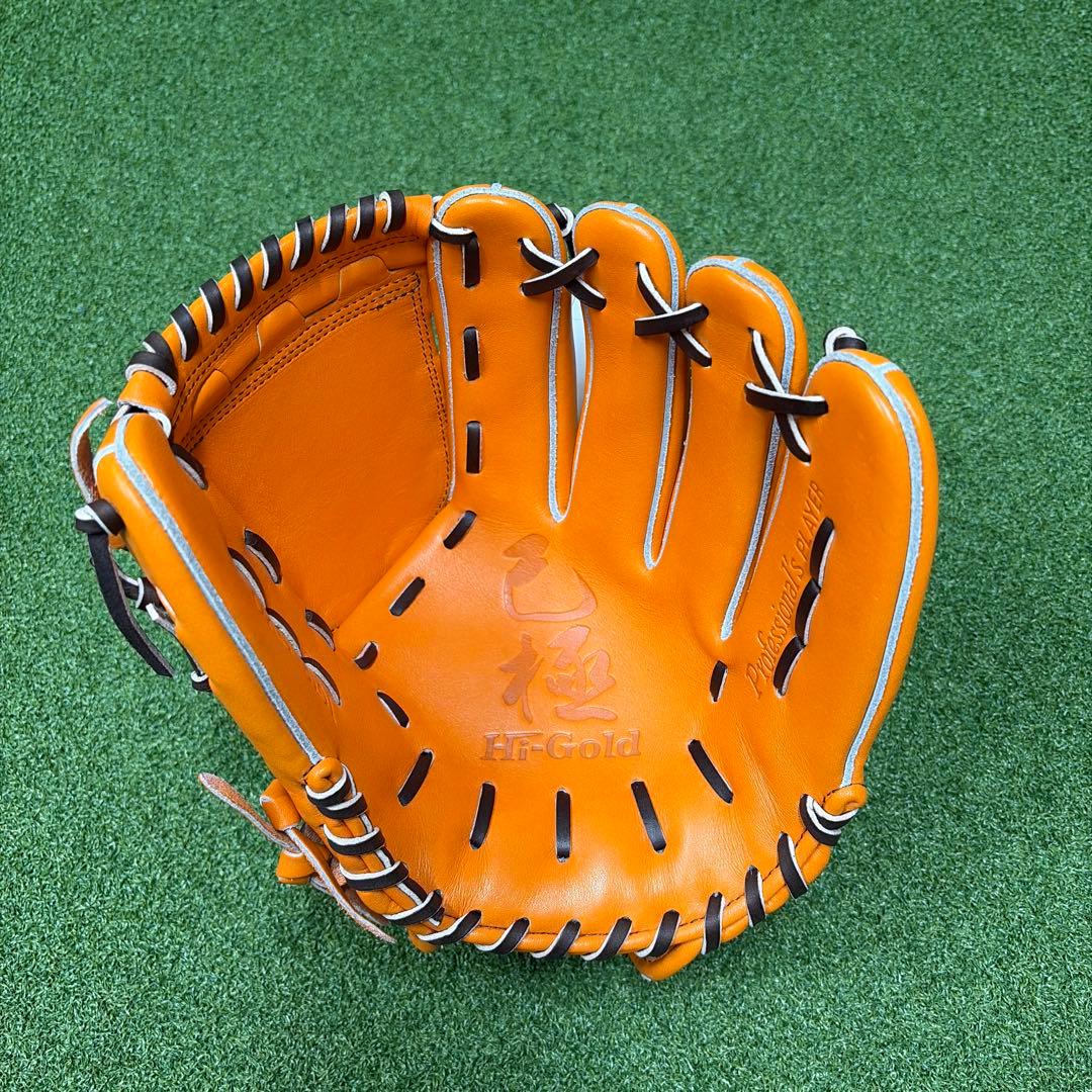 HI-GOLD 軟式用グローブ オレンジ