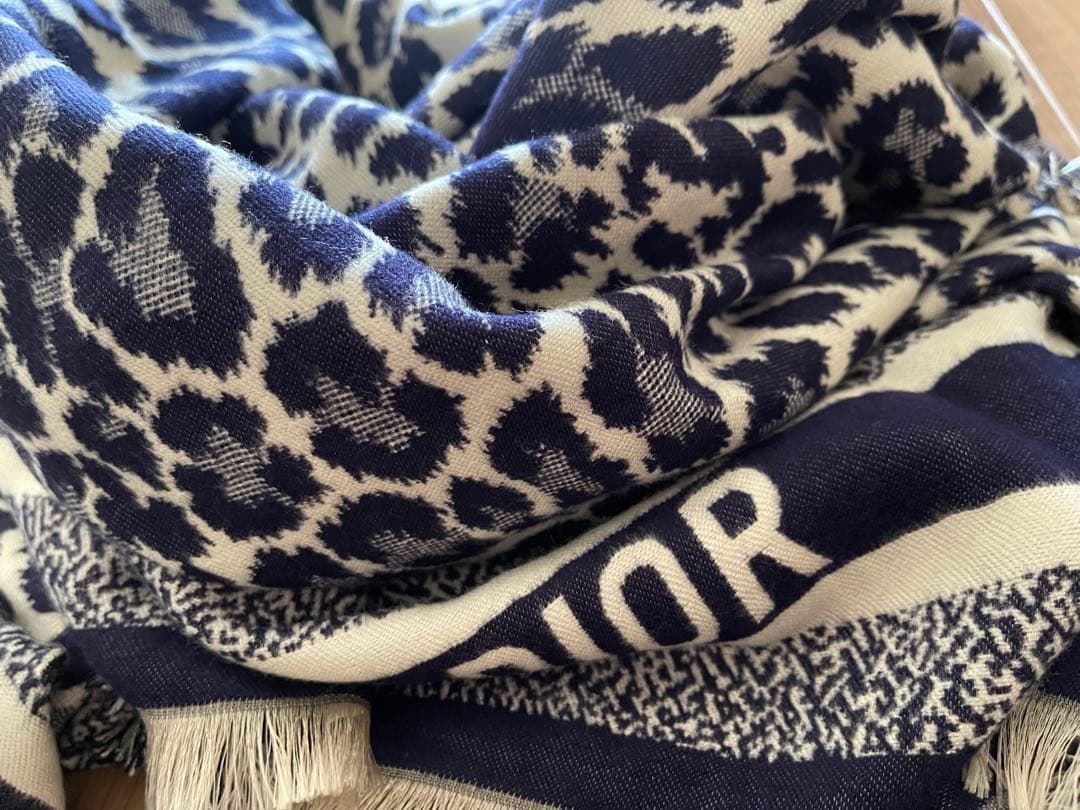 未使用 CD ノベルティ マフラー レオパード ストール ディオール