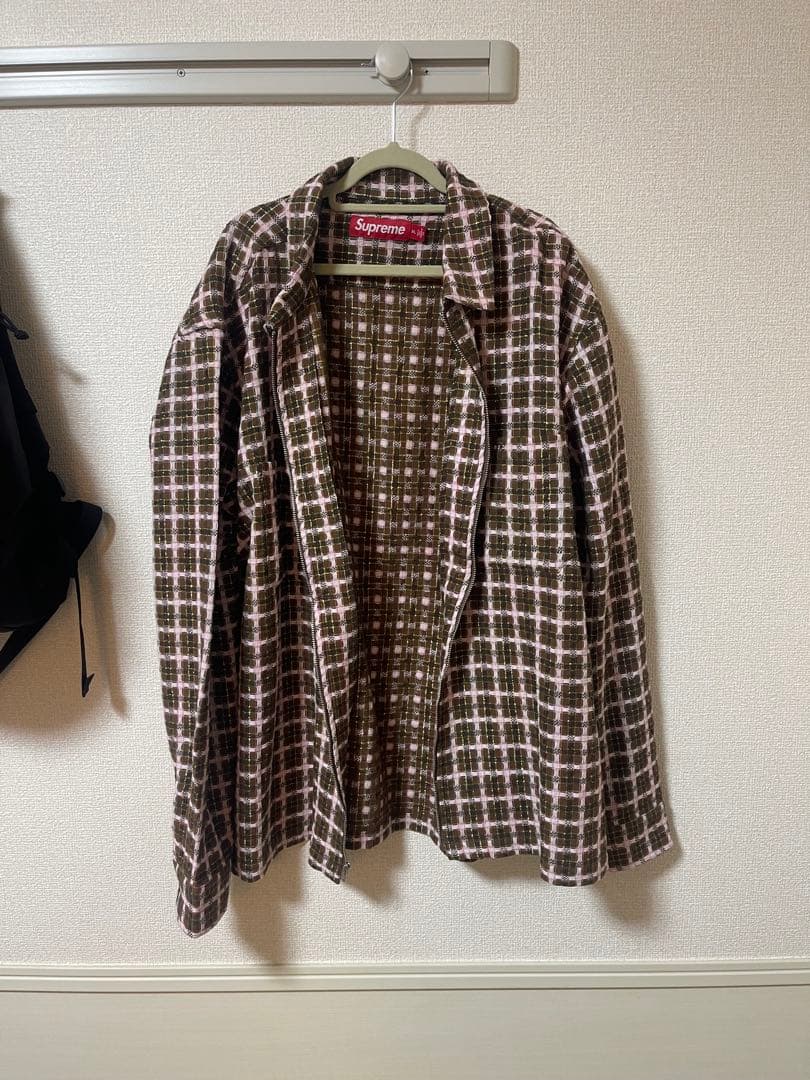 Supreme ブラウン系チェック 長袖シャツ