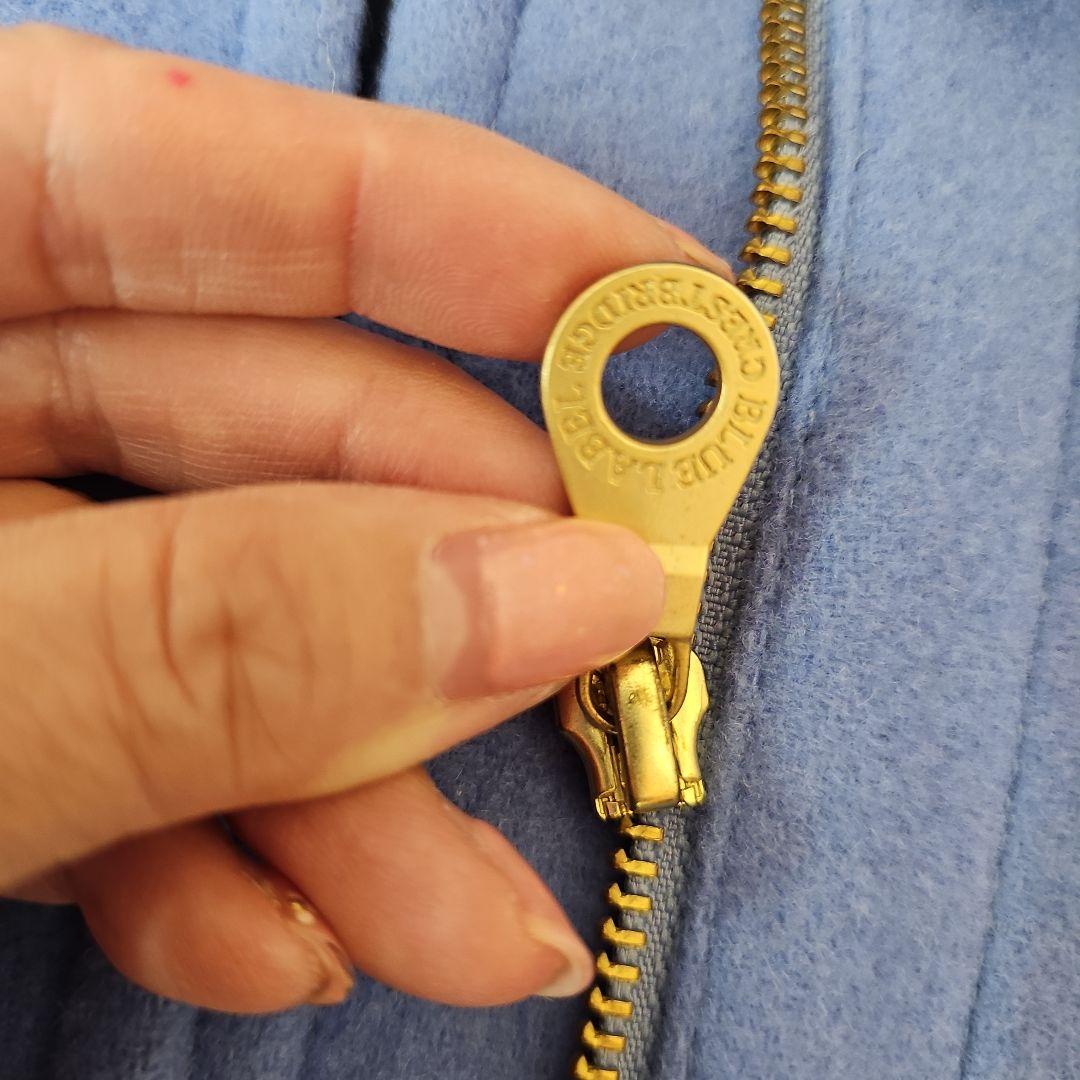 極美品　ブルーレーベルクレストブリッジ　ブルー　ダッフル38