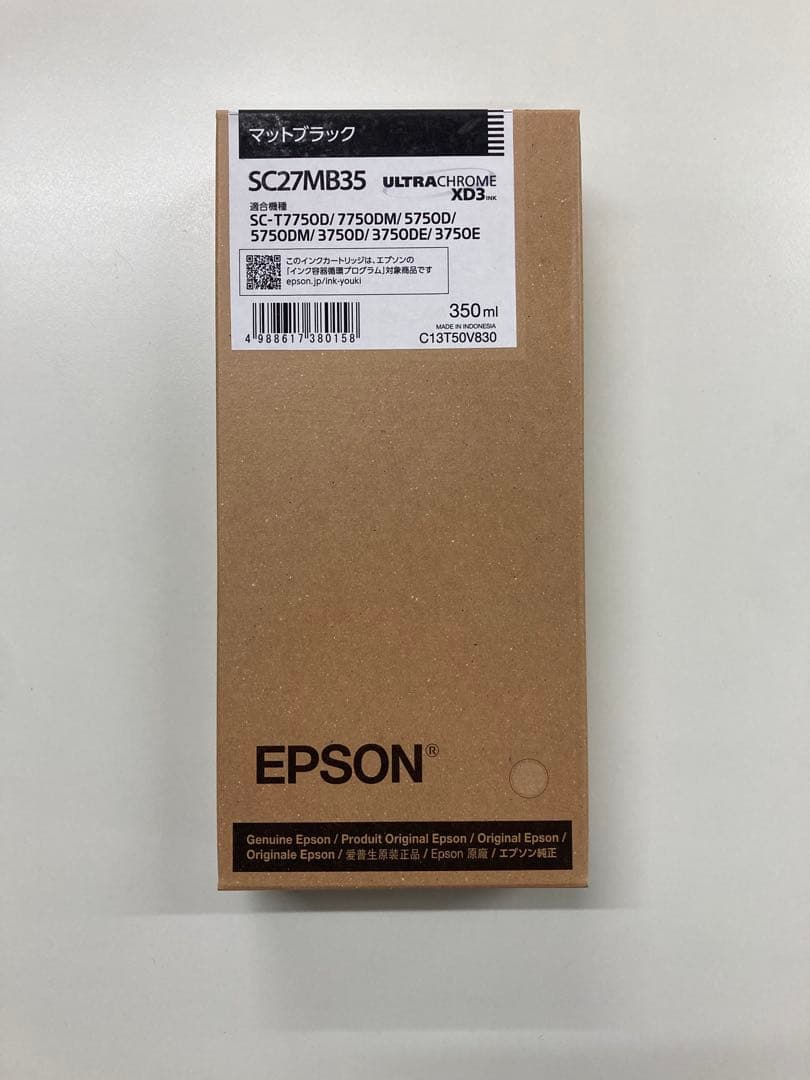 Epson SC27MB35 マットブラック 350ml インクカートリッジ