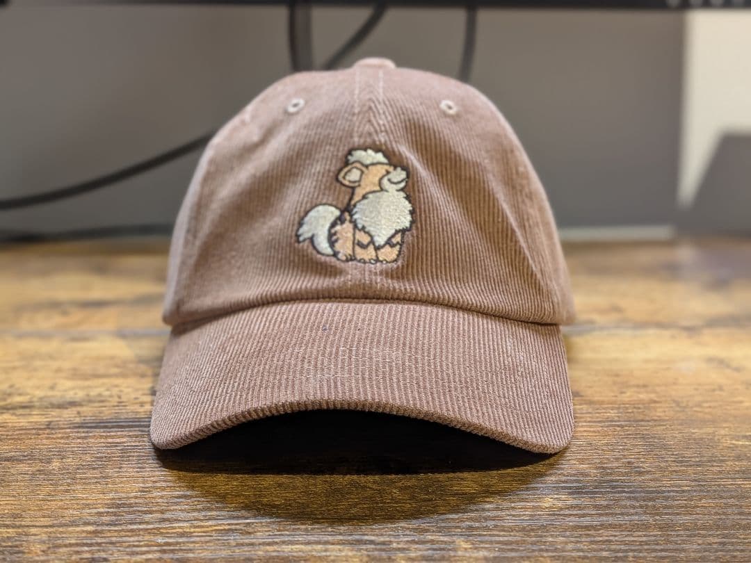 し*ー様 コーデュロイキャップ　My Little Bestie　ガーディ　ポケ