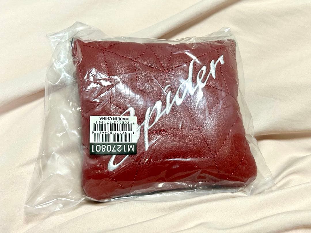 新品 スパイダー レッド パター ダブルベンド 34インチ カバー付き