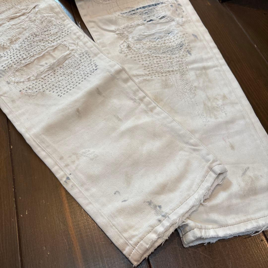 希少 生産中止 DENIM & SUPPLY ラルフローレン クラッシュデニム