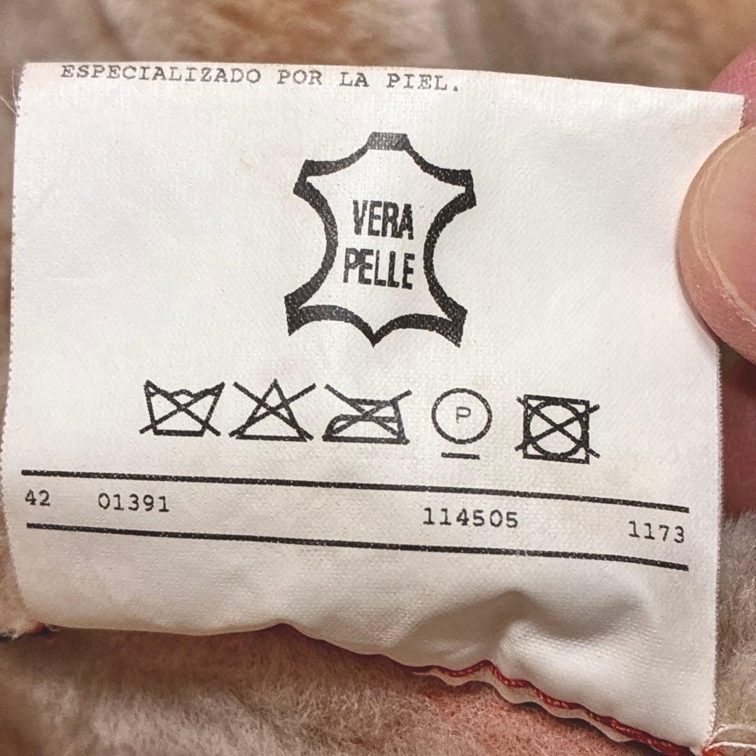 マブラン mabrun ムートンコート ボア メンズ オレンジ M 本革