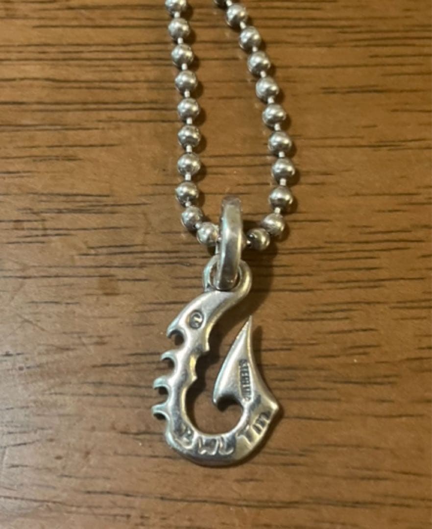 ビルウォールレザー　シルバーアクセ　チェーン　トップ　BWL フィッシュフック