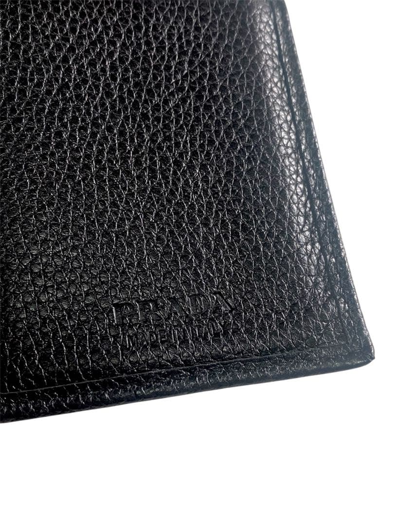 PRADA プラダ 財布 2MV836 ロゴ 箱付き ブラック 黒